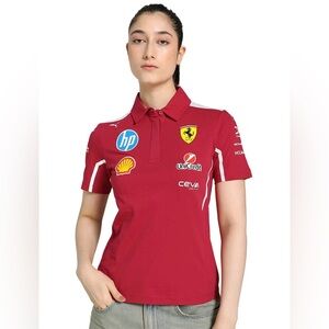Scuderia Ferrari X Puma Women’s Polo Shirt Formula 1 2025 Lewis Hamilton,Size XL